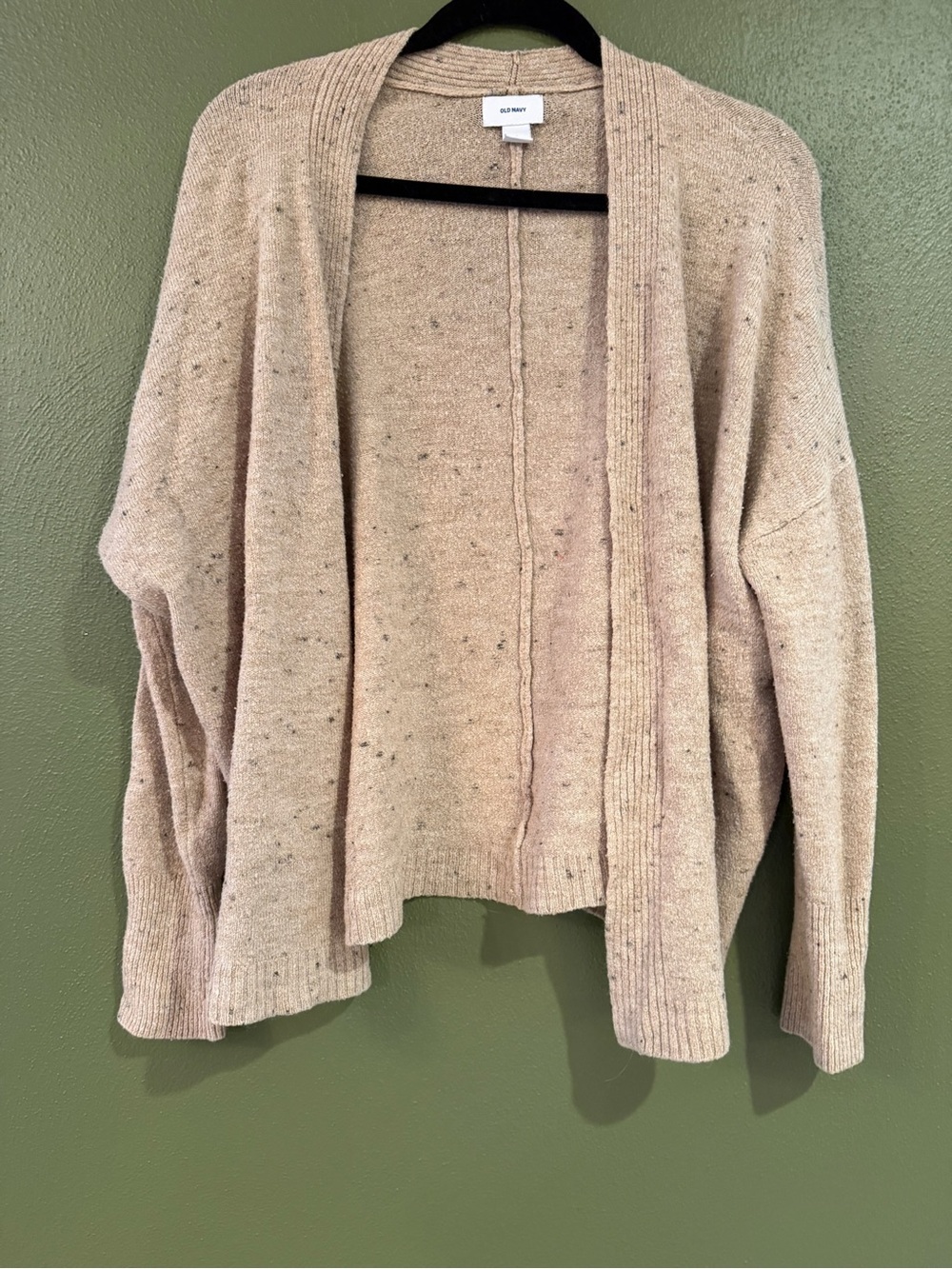 Old Navy Beige Speckled Open Cardigan